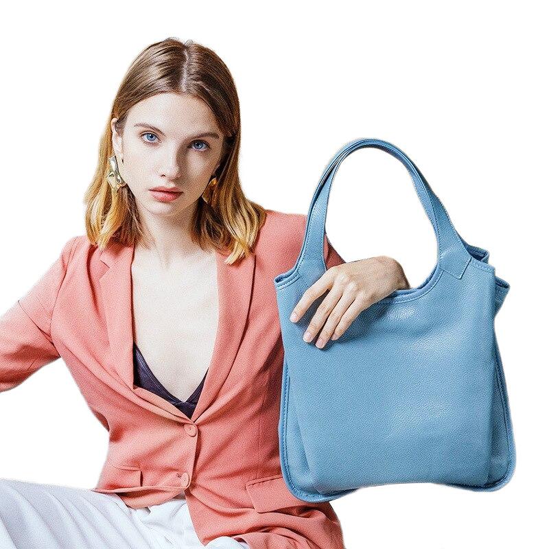 Bags for Women Genuine Leather Large Capacity Handbags Fashion Top-Handle Bag Bolsa Feminina Casual Luxury Totes