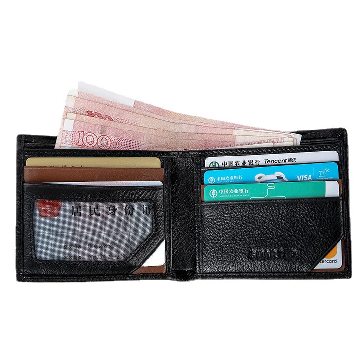 Men Vintage Genuine Leather Card Holder Wallet