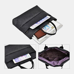 Men's Waterproof 15.6" Laptop Bag, Large Capacity Multi-Layer Briefcase Handbag