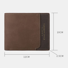 Men Vintage Faux Leather Card Holder Wallet