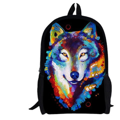 Men 3D Animal School Backpack Girls Boys Cartoon Student Travel Bag Hot