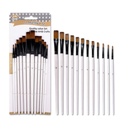 12PCS/Set Artist Paint Brushes Set Oil Watercolour Painting Craft Art Stationery School Students Art Supplies