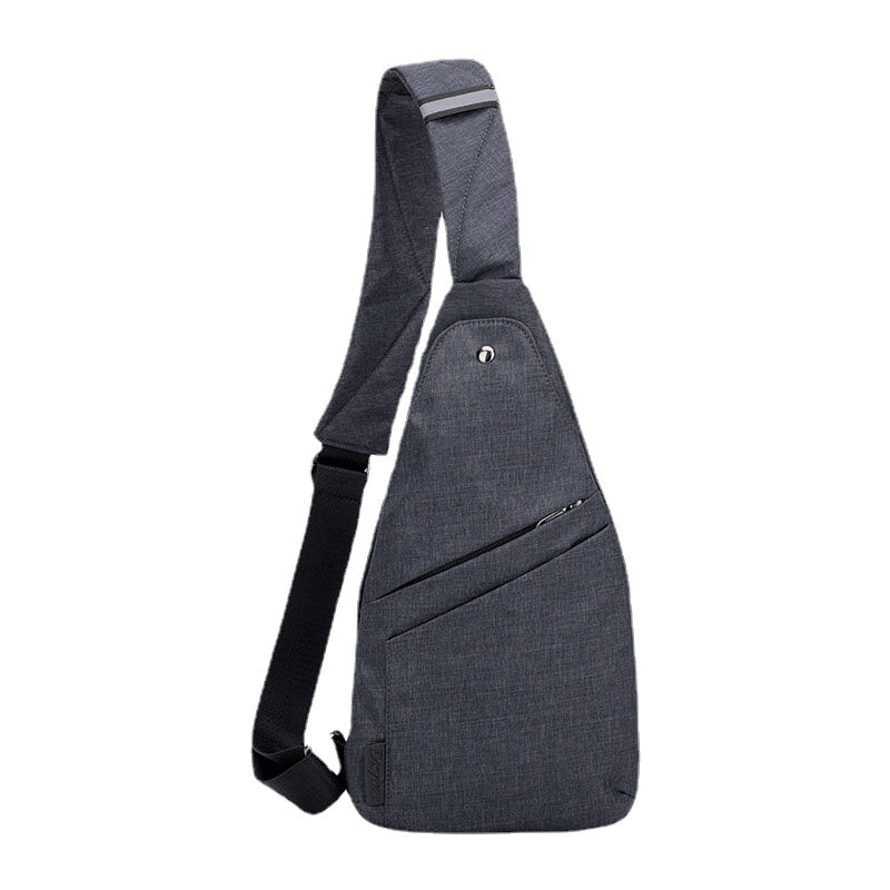 Men Polyester Large Capacity Multi-pocket Waterproof Casual Crossbody Bag Chest Bag Sling Bag