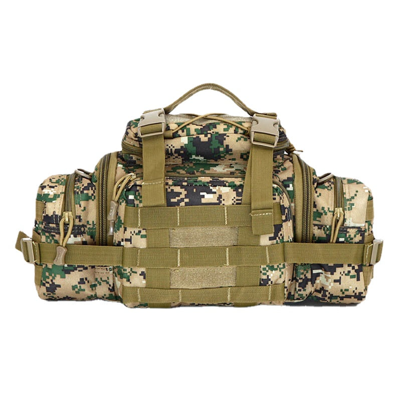 Unisex Nylon Tactical Camouflage Outdoor Riding Multi-carry Tooling Bag Crossbody Bag Waist Bag