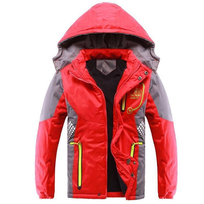 Kids Outerwear Waterproof Cotton-Padded Jackets For Unisex