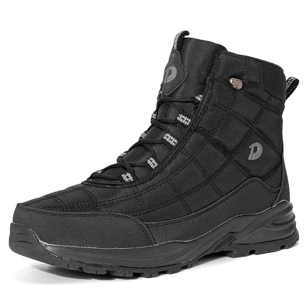 Men's Waterproof Non-Slip Winter Snow Boots - Warm, Windproof, Plus Velvet Lining