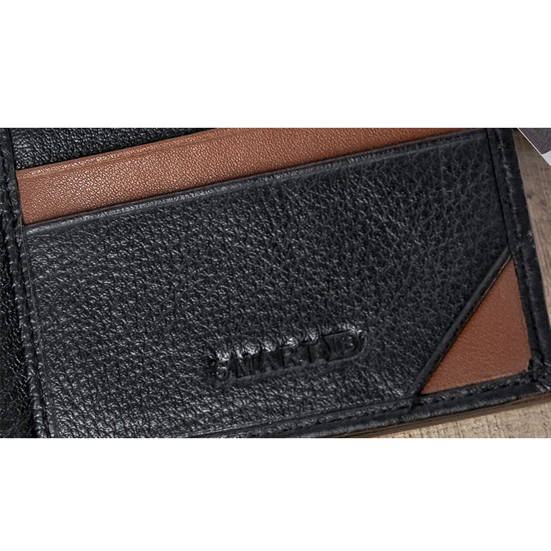 Men Vintage Genuine Leather Card Holder Wallet