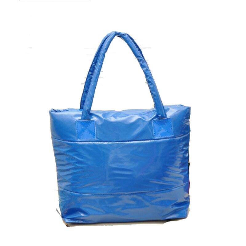 Fashion Handbag Single Shoulder Tote Women Space Pad Cotton Feather Down Bag Bucket Handbag