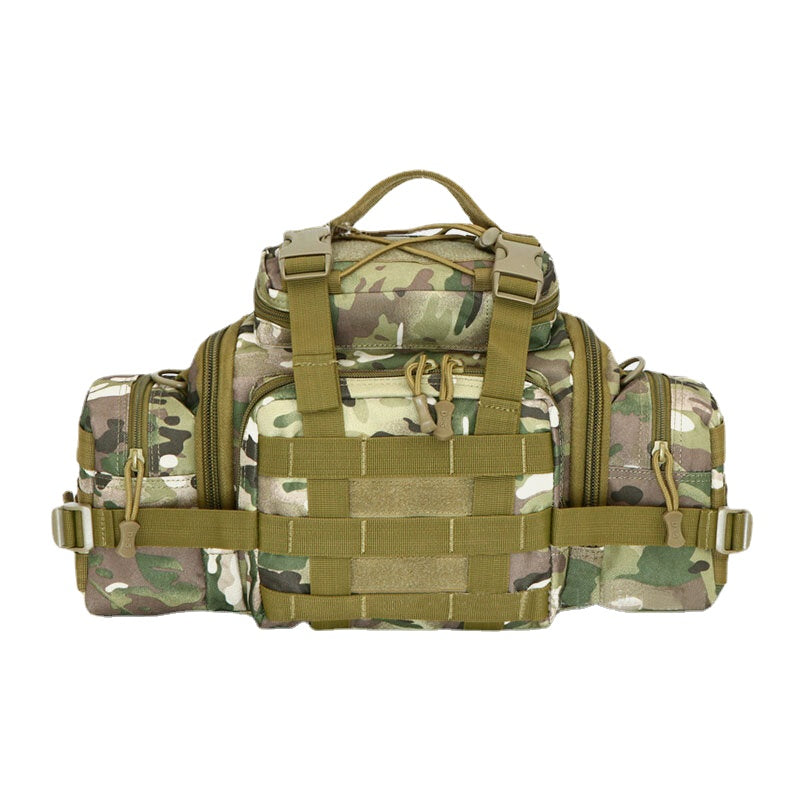 Unisex Nylon Tactical Camouflage Outdoor Riding Multi-carry Tooling Bag Crossbody Bag Waist Bag