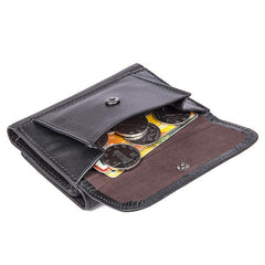 9 Card Slots Men Genuine Leather RFID Blocking Secure Wallet Minimalist Classic Card Holder