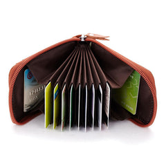 Men Women Leather Capacity Card Holder Portable Coin Bag