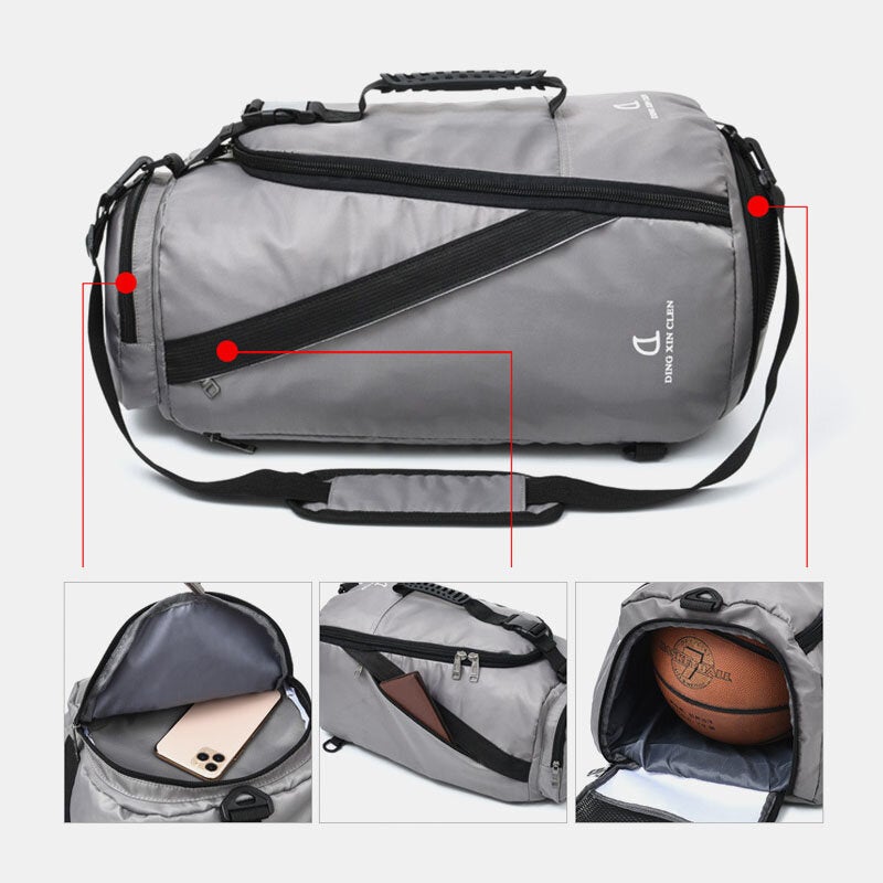 Men Large Capacity Waterproof Backpack 15.6 Inch Laptop Bag Travel Rucksack Sports Gym Basketball Bags