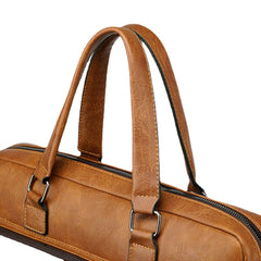 Men Large Capacity Vintage 13 Inch Computer Bag Messenger Bag Crossbody Bags Shoulder Bag Briefcase