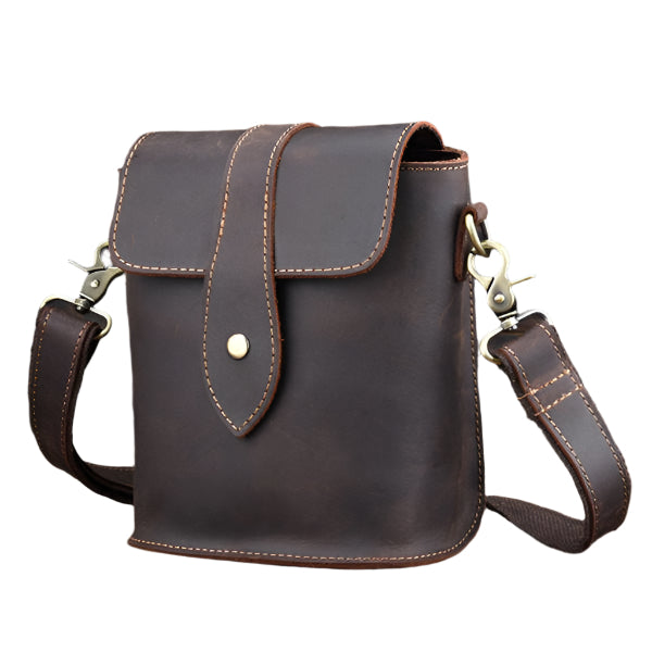 Men's Vintage Leather Business Crossbody Bag