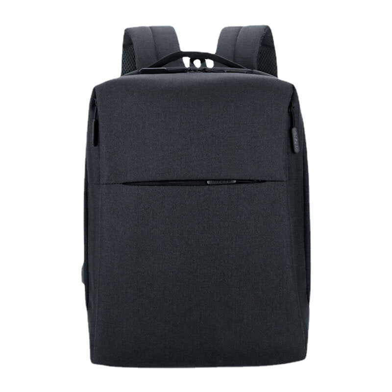 Men Polyester USB Charging Large Capacity Business Laptop Bag Backpack