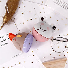 Cartoon Animal Shape Timer Multifunction Study Time Management Kitchen Cooking Countdown Mechanical Timer Reminder