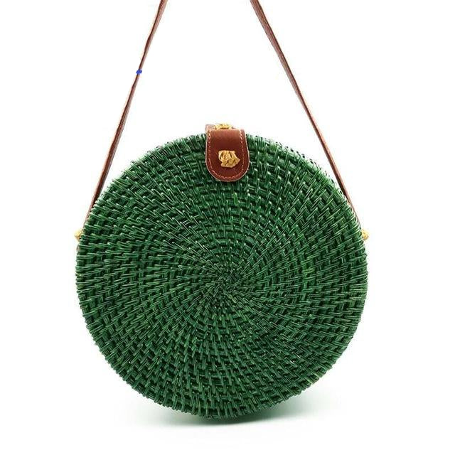 Women Handmade Straw Cross Body Bag Bohemia