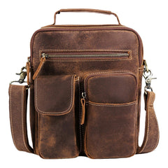 Men Vintage Multi-pocket Crossbody Bag Multifunction Large Capacity Shoulder