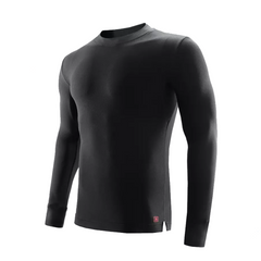 Men's Thermal Aerogel Top: Moisture-Wicking, Semi-High Neck, Long Sleeve, Warm Autumn/Winter Wear