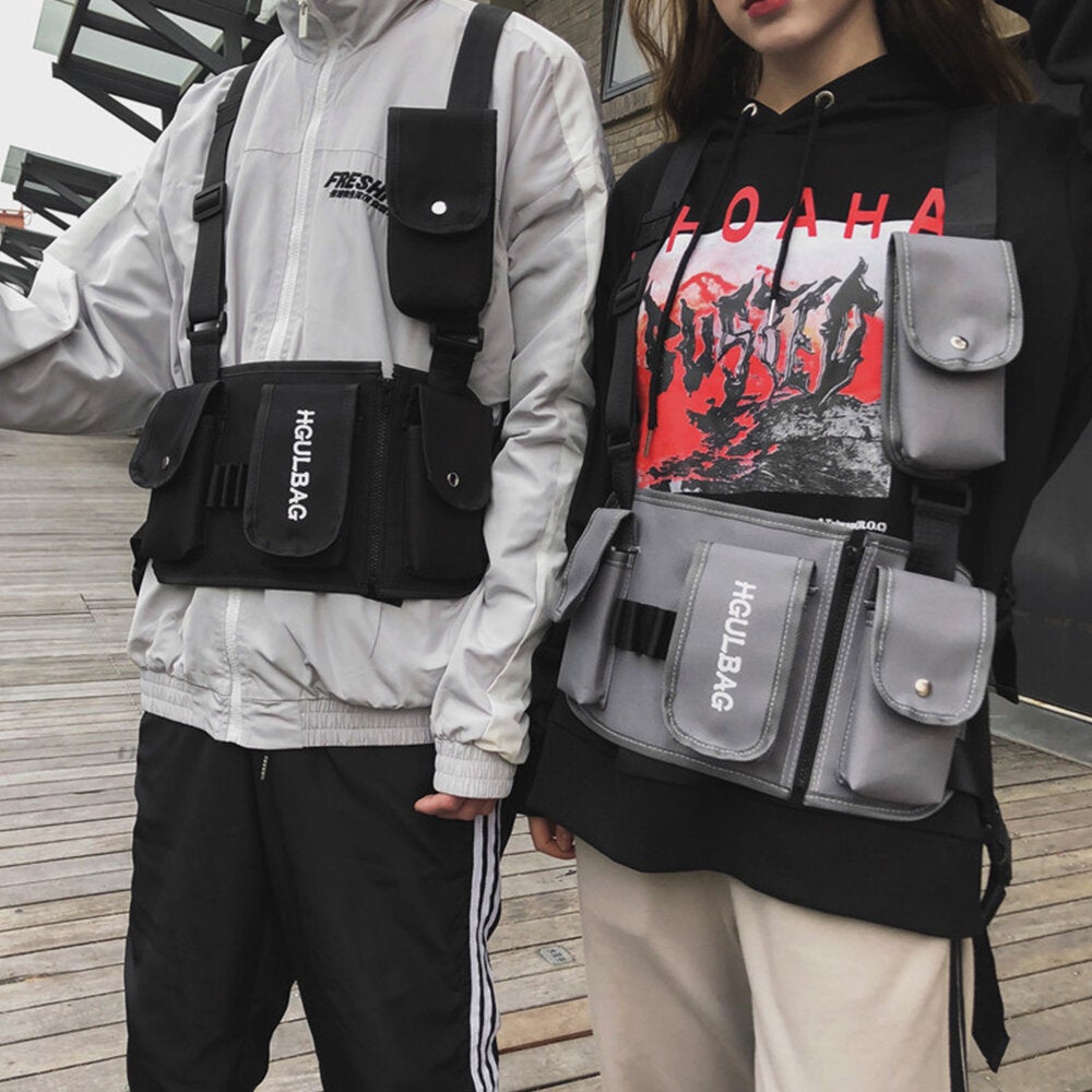 Men Women Hip-hop Chest Bag Vest Bag Tooling Bag Tactical Bag