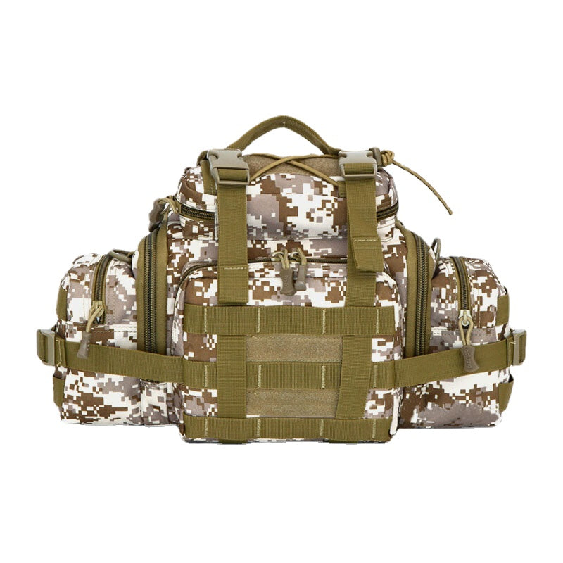 Unisex Nylon Tactical Camouflage Outdoor Riding Multi-carry Tooling Bag Crossbody Bag Waist Bag