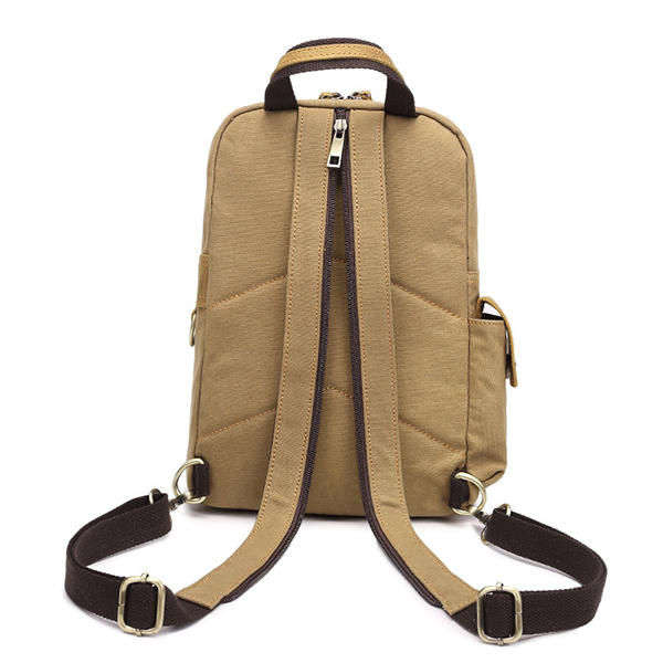 Multi-function Canvas Casual Bag Messenger Bag Shoulder Bag Small Backpack For Men Women