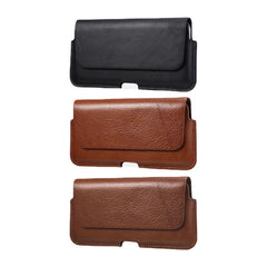 Men Multi-size Design Waist Bag Genuine Leather Large Capacity Belt Bag Phone Bag