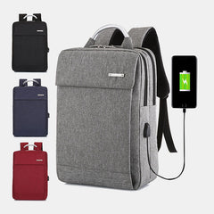 Men Women Large Capacity USB Computer Backpack