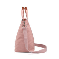 Women Canvas Tote Bag Solid Handbag Large Capacity Leisure Crossbody Bag