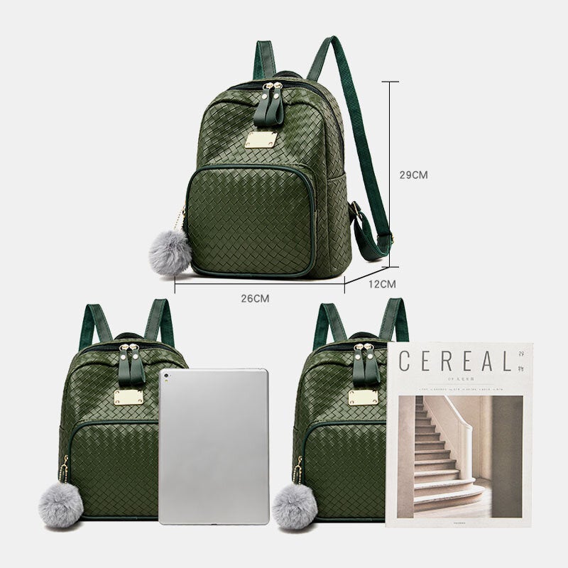 Women Backpack Fashion Travel Large Capacity Zipper School Bag Shoulder Bag