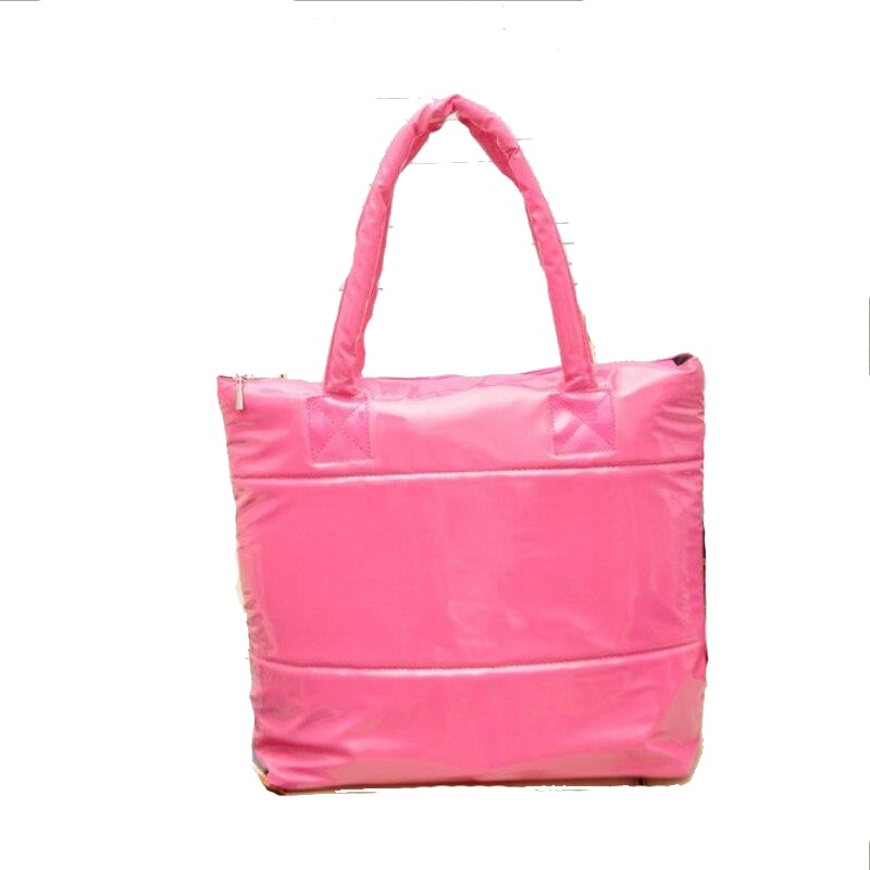 Fashion Handbag Single Shoulder Tote Women Space Pad Cotton Feather Down Bag Bucket Handbag