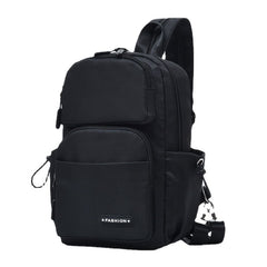 Men USB Charging Multi-carry Multi-Layers Waterproof Crossbody Bag Chest Sling Backpack