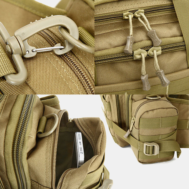 Unisex Nylon Tactical Camouflage Outdoor Riding Multi-carry Tooling Bag Crossbody Bag Waist Bag