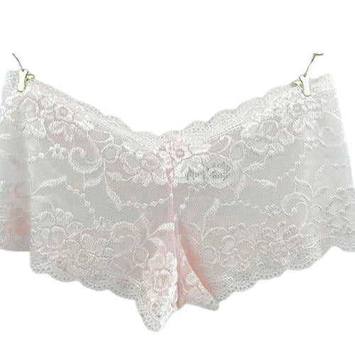 Women Sexy Lace Transparent Seamless Underwear Plus Size Briefs