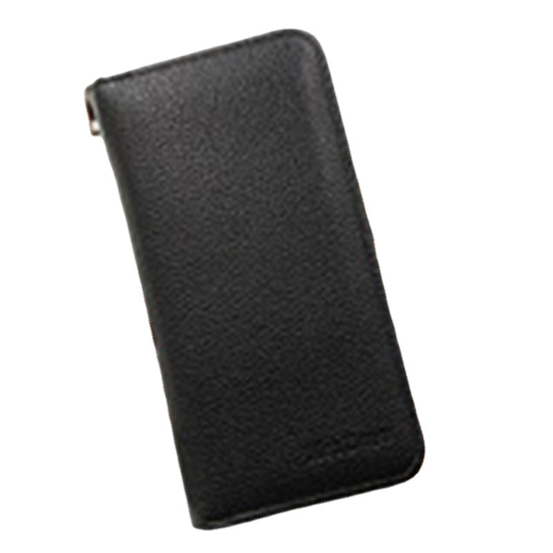 Men Faux Leather Large Capacity Business 5.8 Inch Phone Clutch Wallet Multi-slot Card Holder Wallet