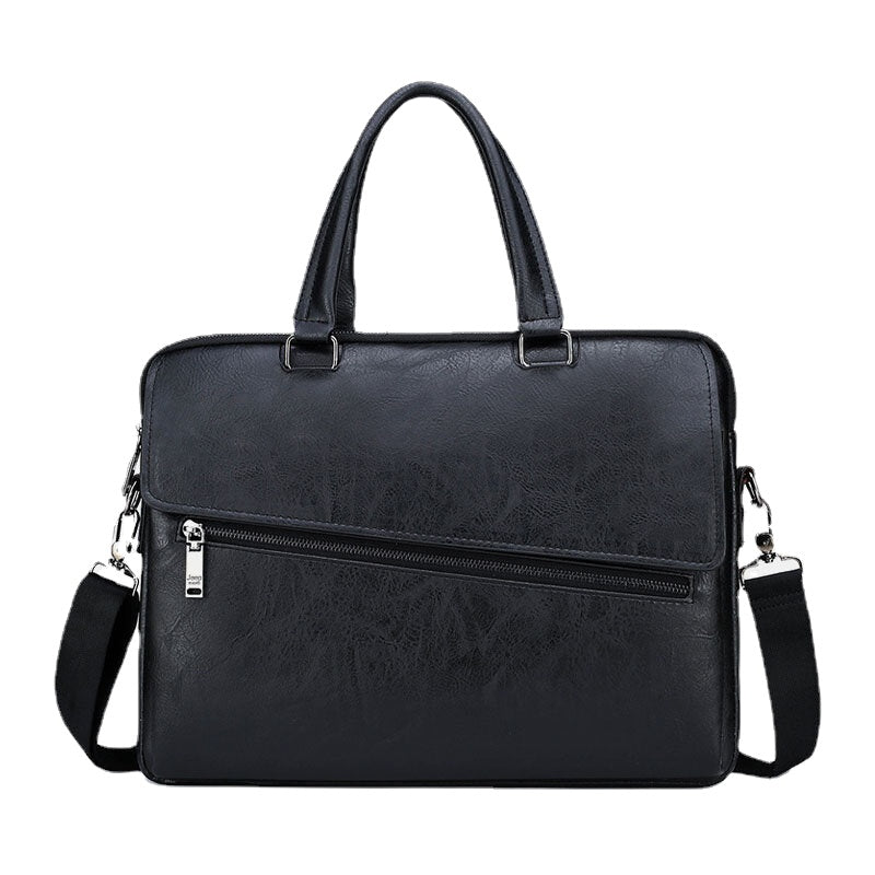 Men PU Leather Multifunction Anti-Theft Vintage Business Messenger Bag Crossbody Bag Handbag Shoulder Bag