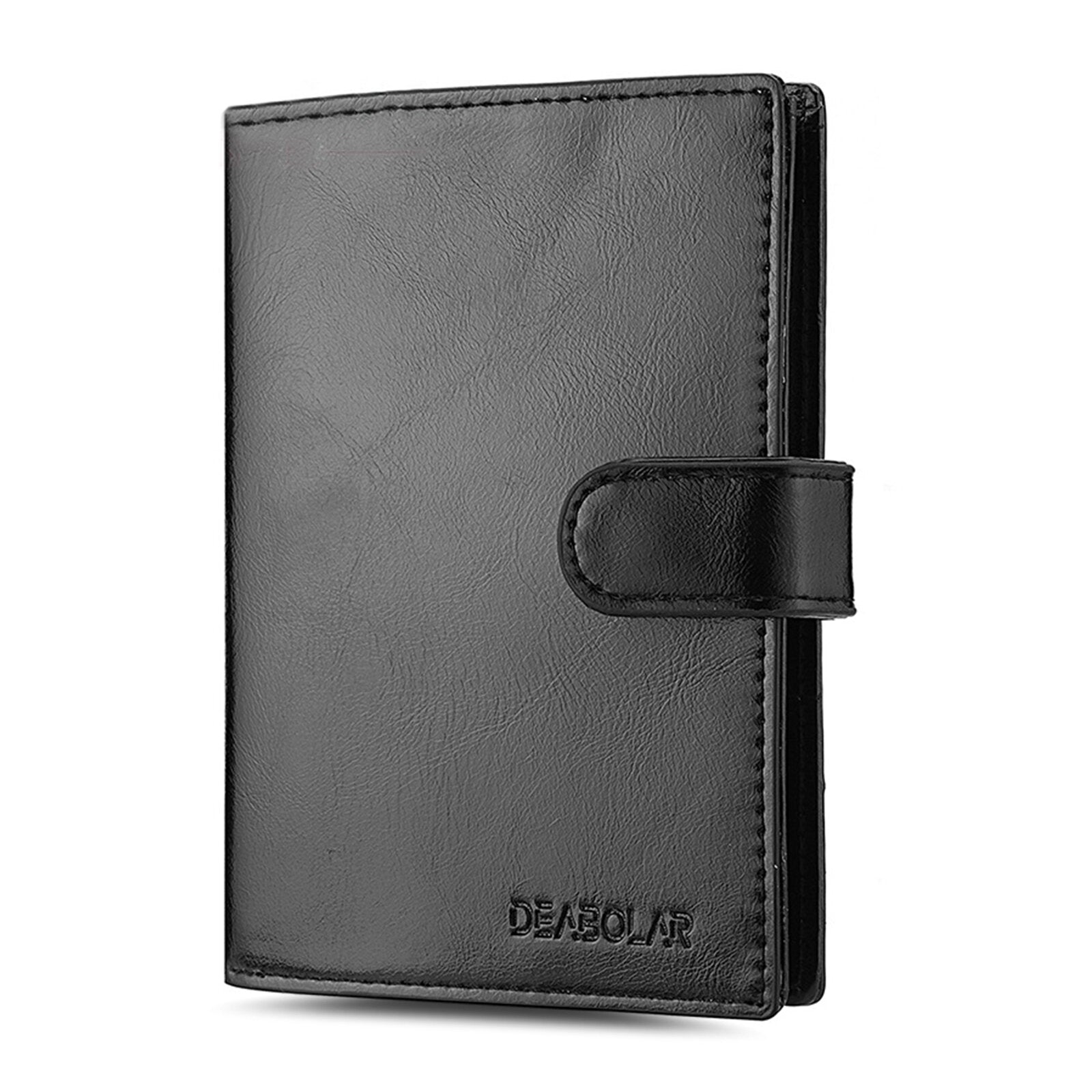 Men Faux Leather Multifunctional Wallet Multi-Card Slot Wallet Portable Multiple Card Slot Passport Storage Wallet