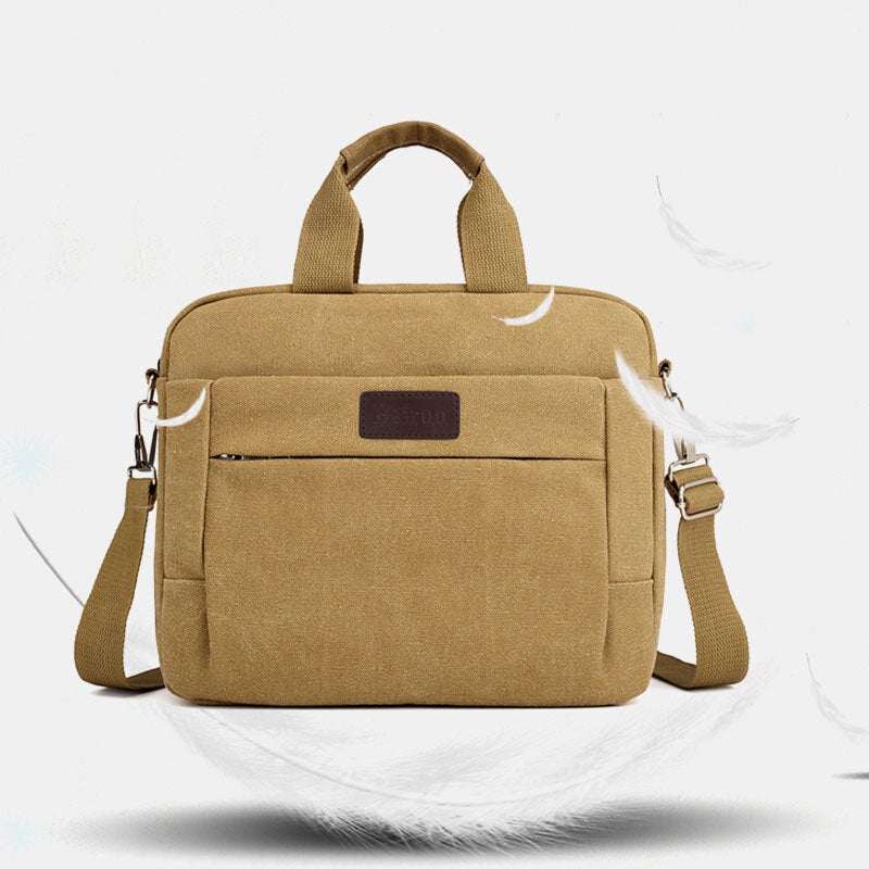 Men Canvas Shoulder Bag Crossbody Handbag Business