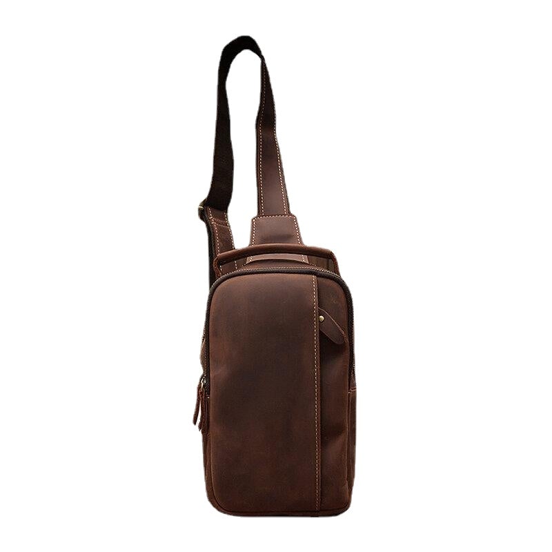 Men's Retro Multi-pocket Crossbody Chest Bag - Large Capacity Shoulder Bag