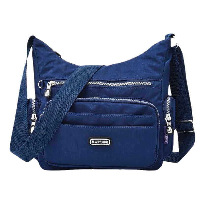 Women Waterproof Multi-pocket Solid Casual Crossbody Bag Shoulder Bag