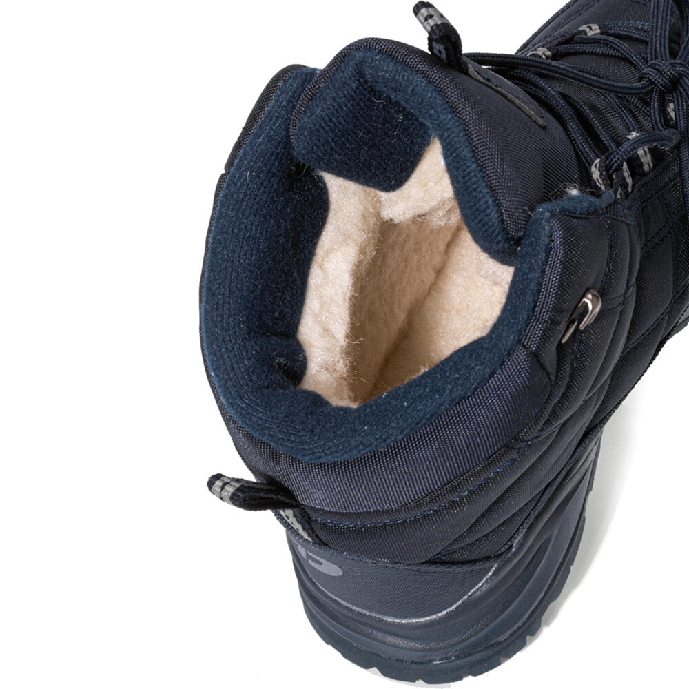 Men's Waterproof Non-Slip Winter Snow Boots - Warm, Windproof, Plus Velvet Lining