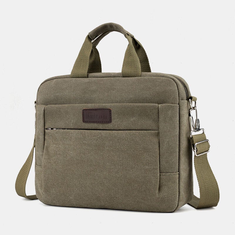 Men Canvas Shoulder Bag Crossbody Handbag Business