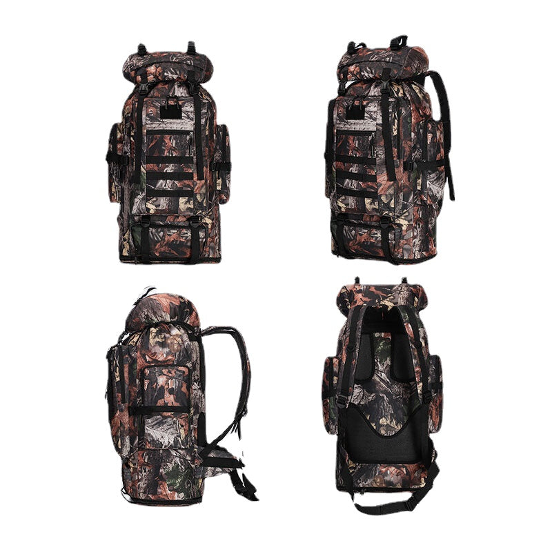 Unisex Oxford Ultralight Scalable Breathable Waterproof Large Capacity Outdoor Mountaineering 100L Tactical Backpacks