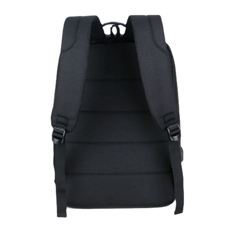 Men Polyester USB Charging Large Capacity Business Laptop Bag Backpack