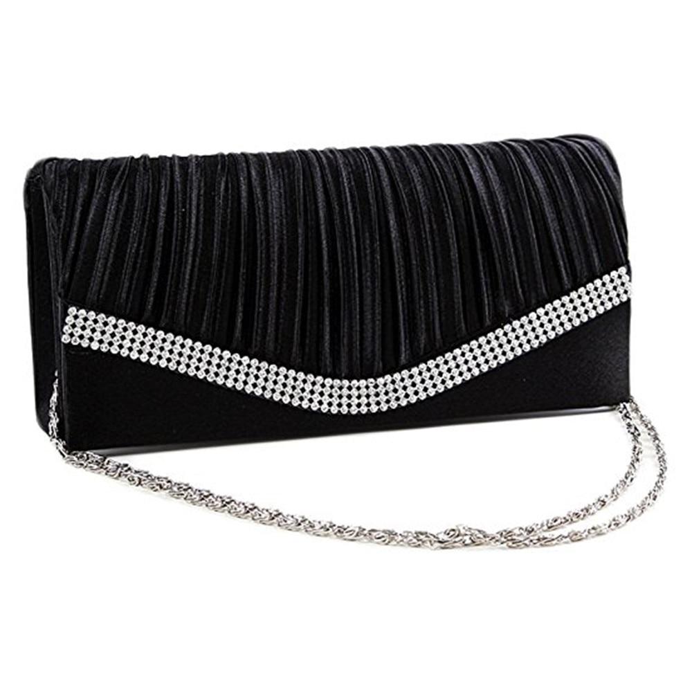 Satin Flap Hand Holding Bag For Wedding Party