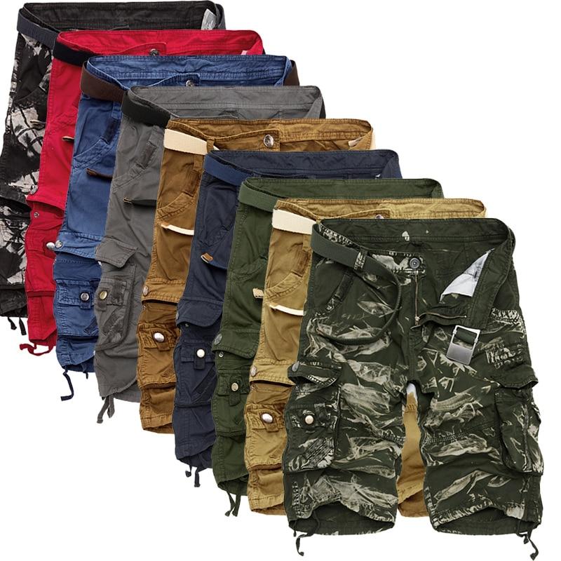 Cargo Shorts Men Cool Camouflage Summer Cotton Casual Men Short Pants Brand Clothing Comfortable Camo Men Cargo Shorts - Sheseelady