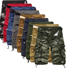 Cargo Shorts Men Cool Camouflage Summer Cotton Casual Men Short Pants Brand Clothing Comfortable Camo Men Cargo Shorts - Sheseelady