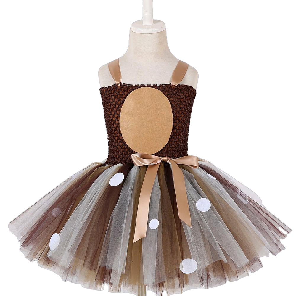 Christmas Deer Baby Girls 1St Birthday Party Dresses - Sheseelady