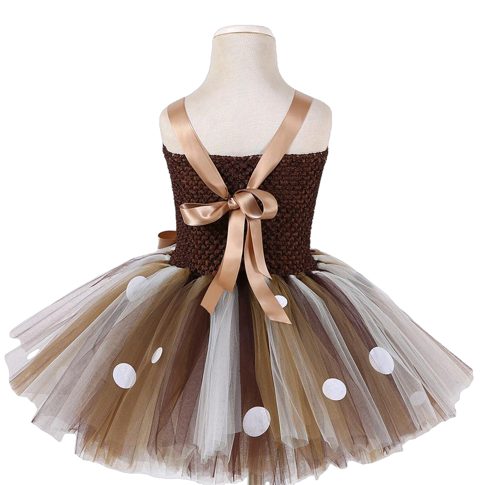 Christmas Deer Baby Girls 1St Birthday Party Dresses - Sheseelady