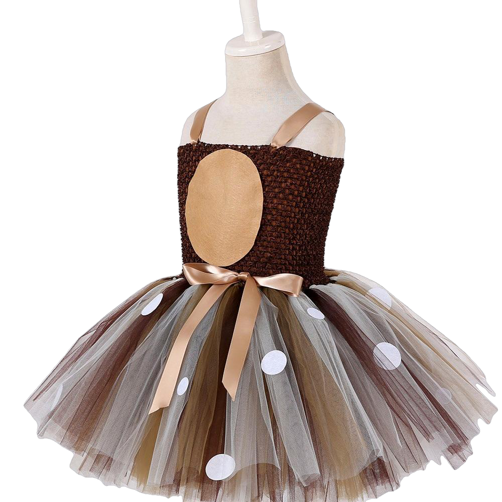 Christmas Deer Baby Girls 1St Birthday Party Dresses - Sheseelady